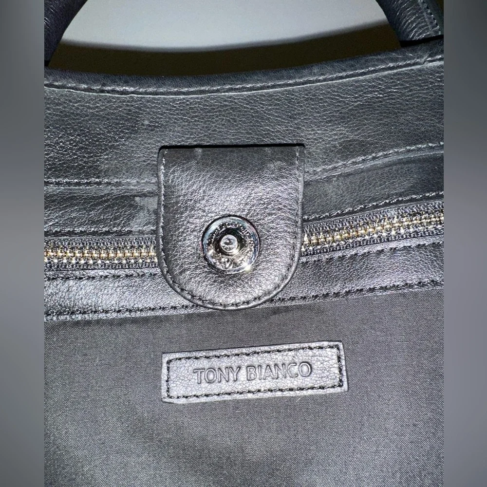 RARE-Tony Bianco Carla Black/White Pony Tote Bag - Picture 4 of 6
